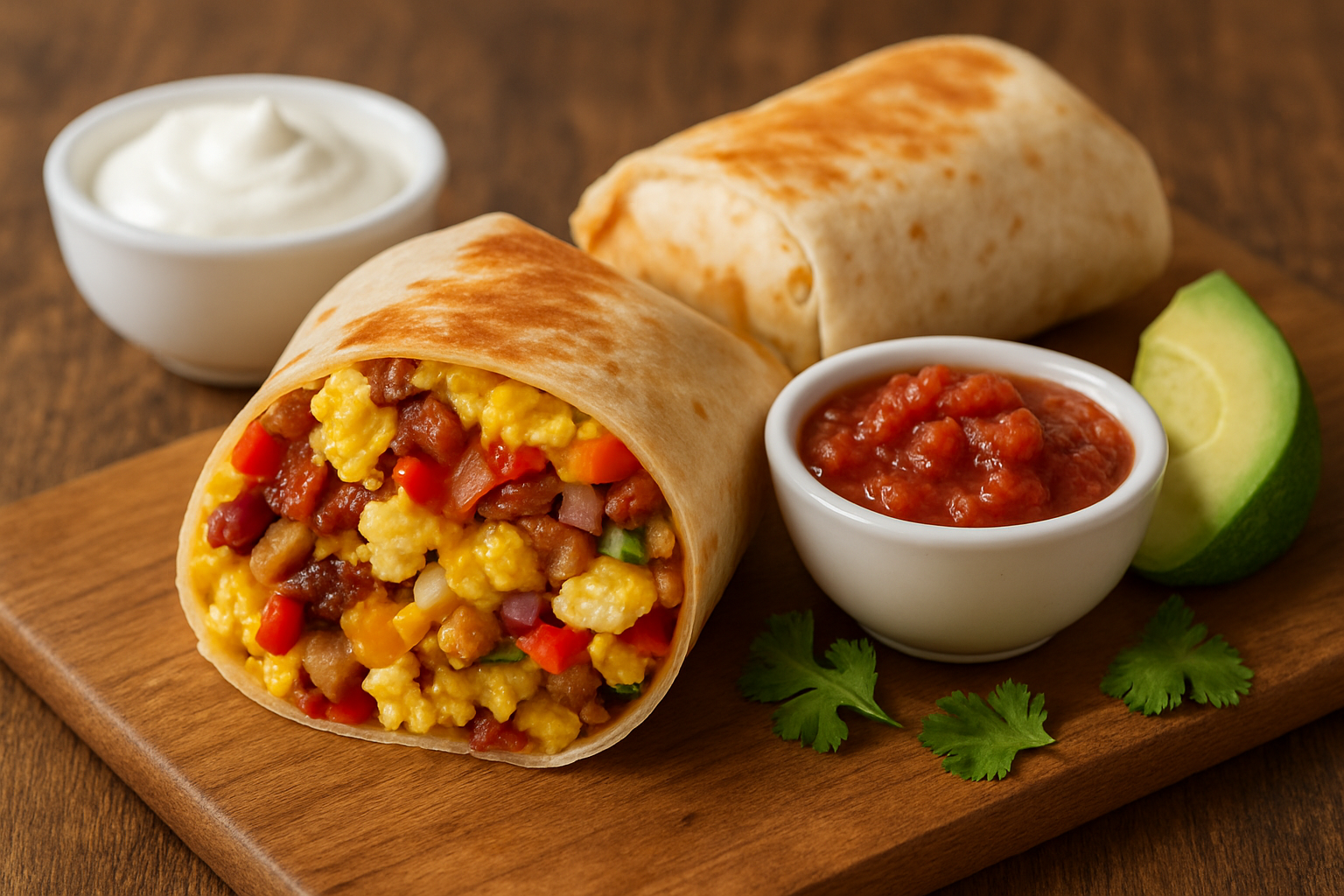 Savory Breakfast Burritos