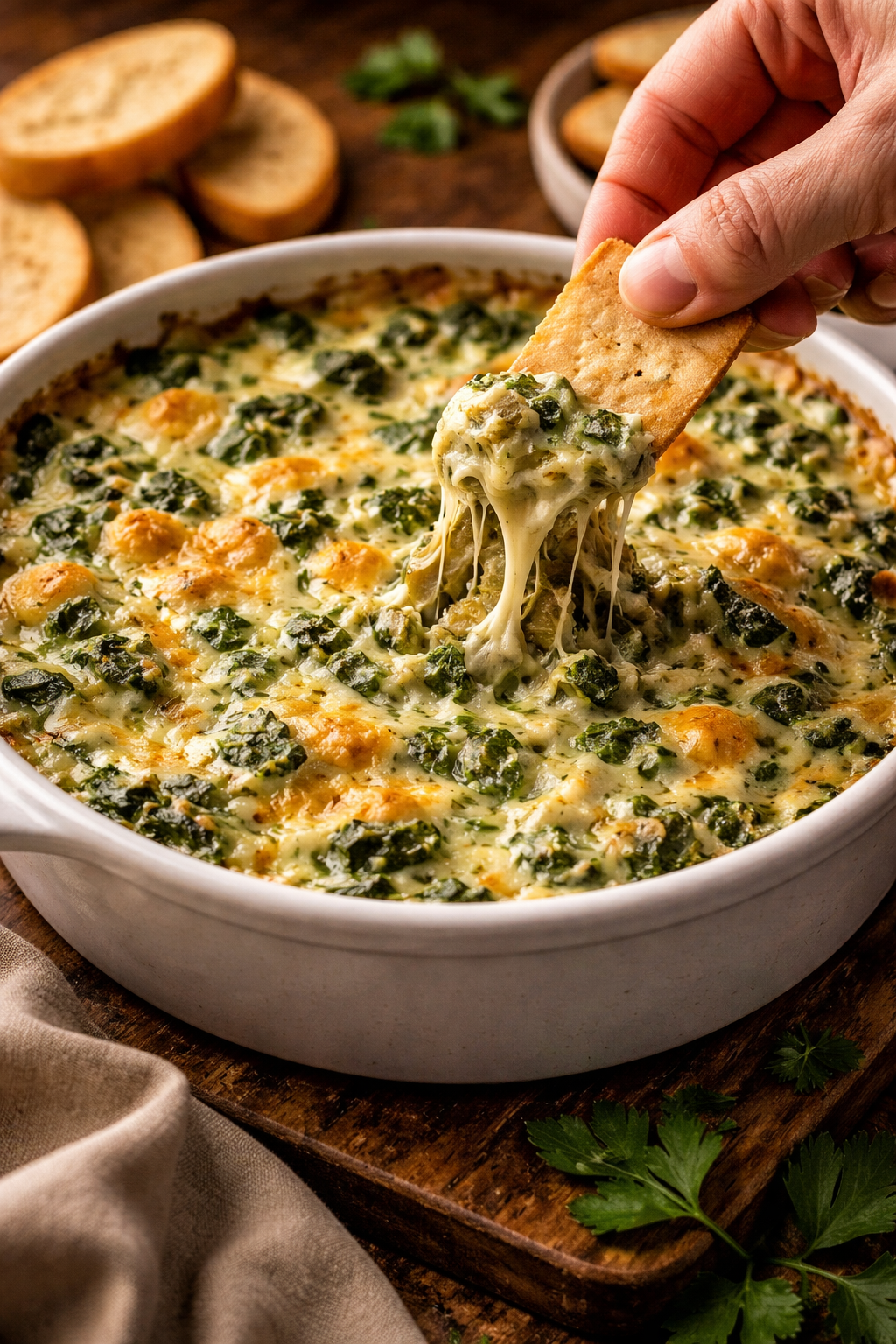 Baked Spinach Artichoke Dip